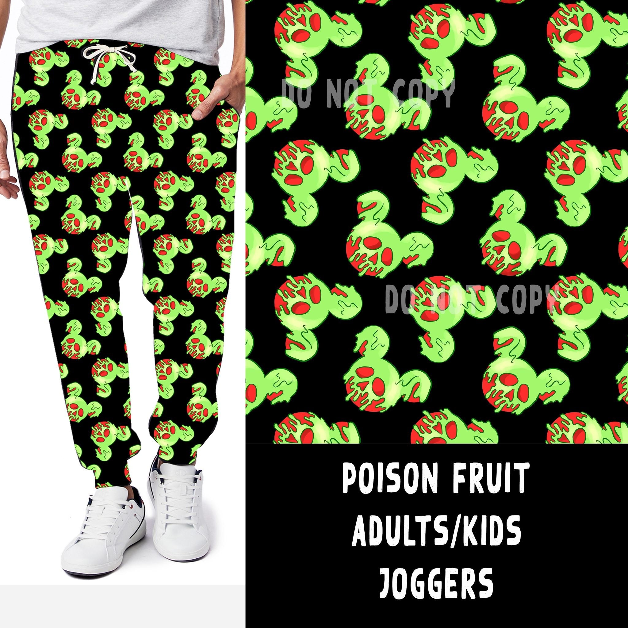 VILLAIN VIP RUN-POISON FRUIT LEGGINGS/CAPRI/JOGGERS