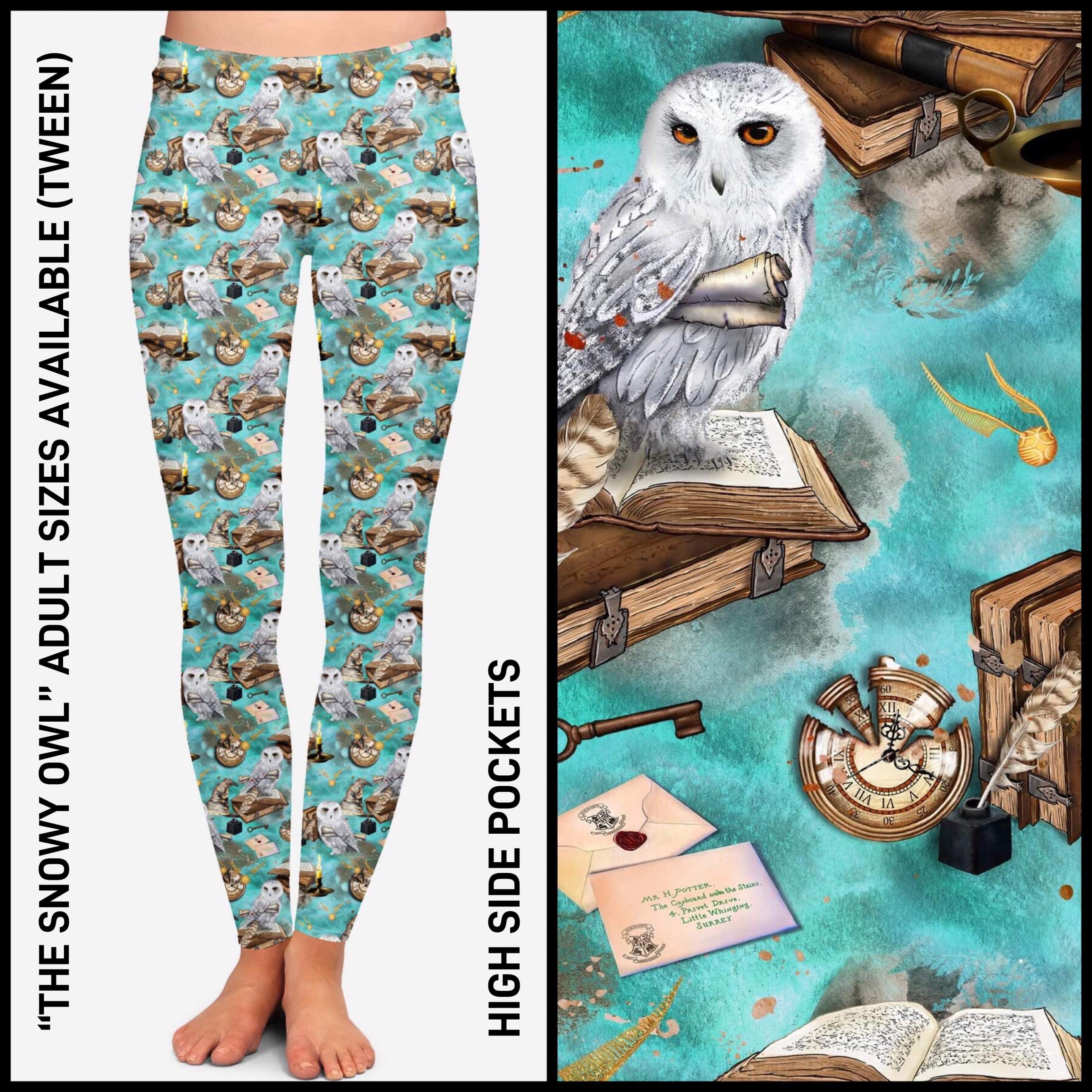 RTS - The Snowy Owl Leggings with Pockets