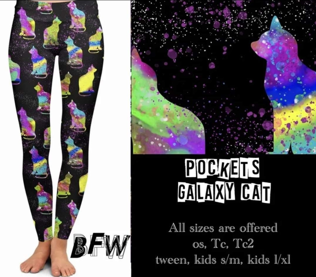 Galaxy Cat leggings and lounge pants