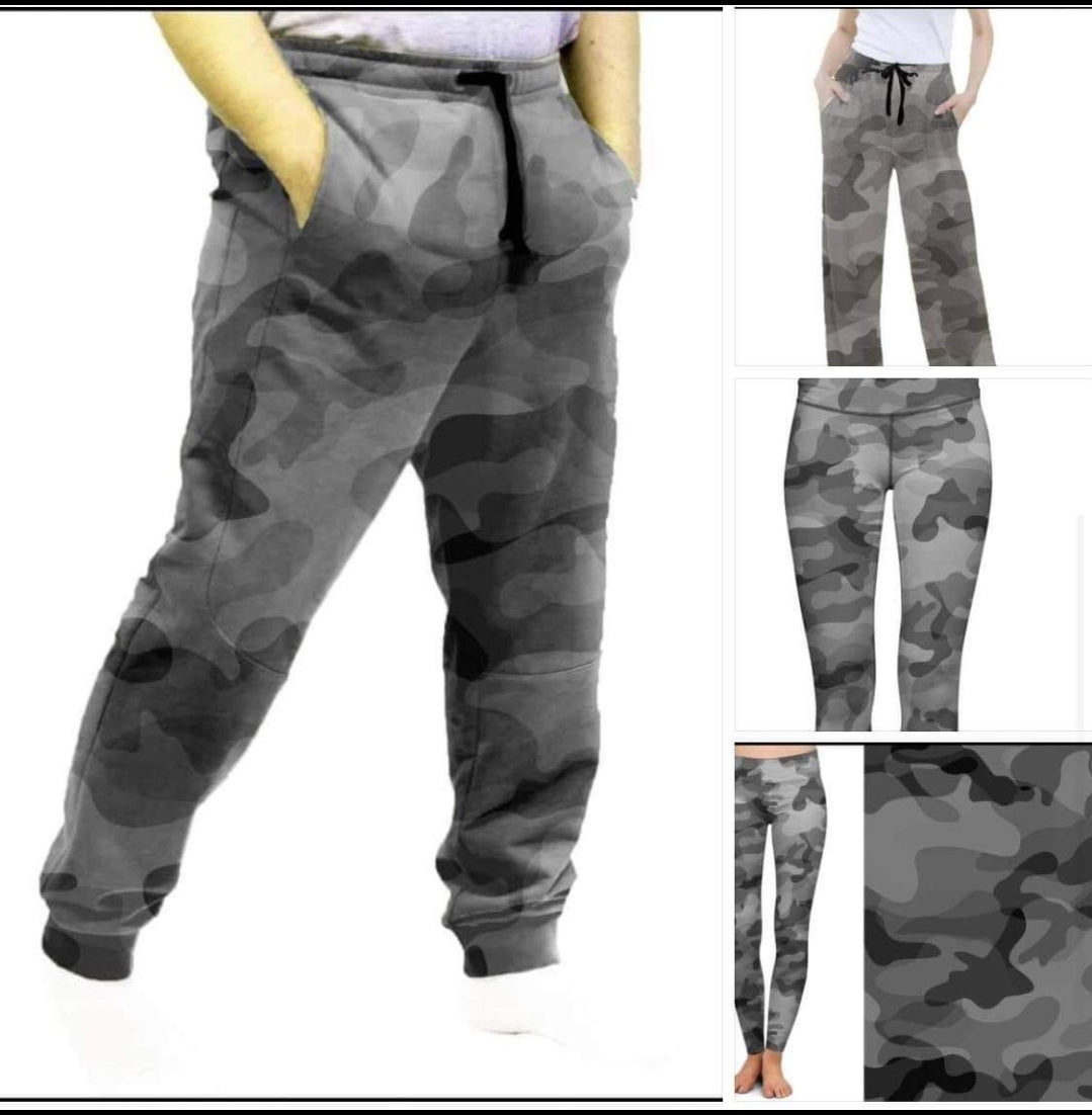 Grey Camo leggings no pockets