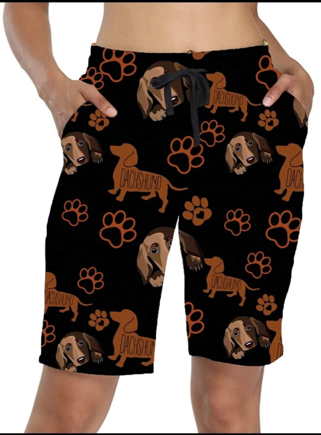Weiner Dog leggings, capris, lounge pants, and joggers