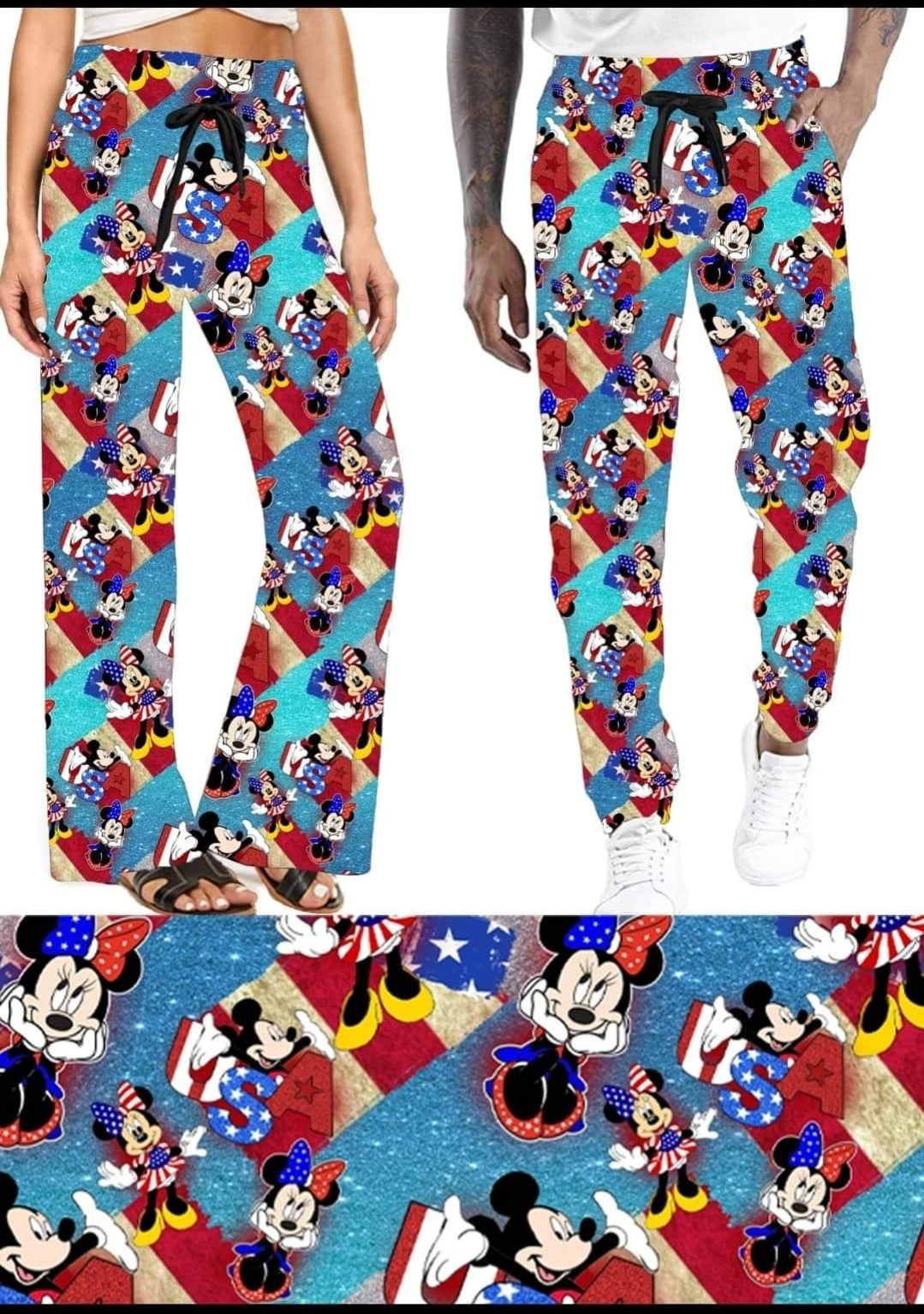 Patriotic Mouse capris and shorts
