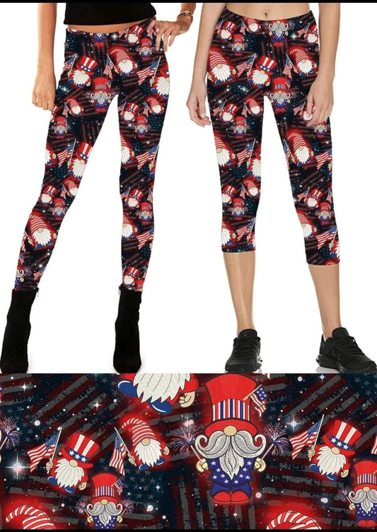 Patriotic Gnome capris and joggers