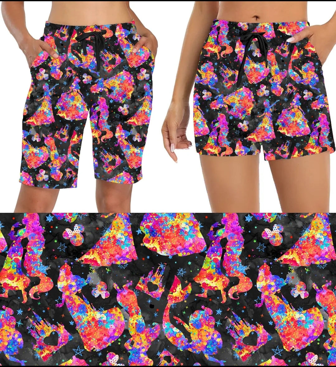 Princess Party leggings, capris, capri-length lounge pants, and shorts