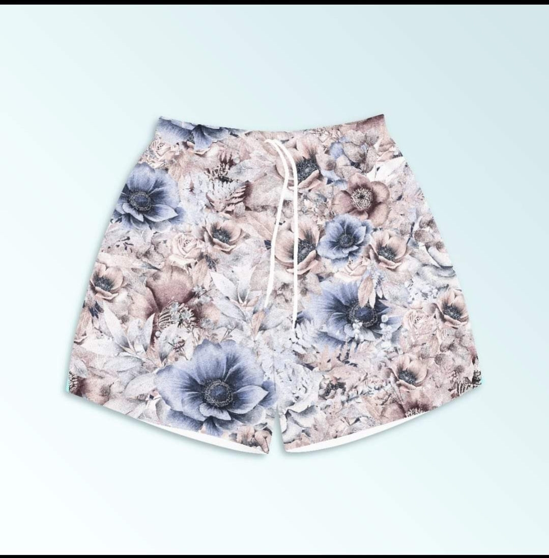 Summer Blooms  leggings, skorts, lounge pants, and 4 & 7" jogger shorts with pockets