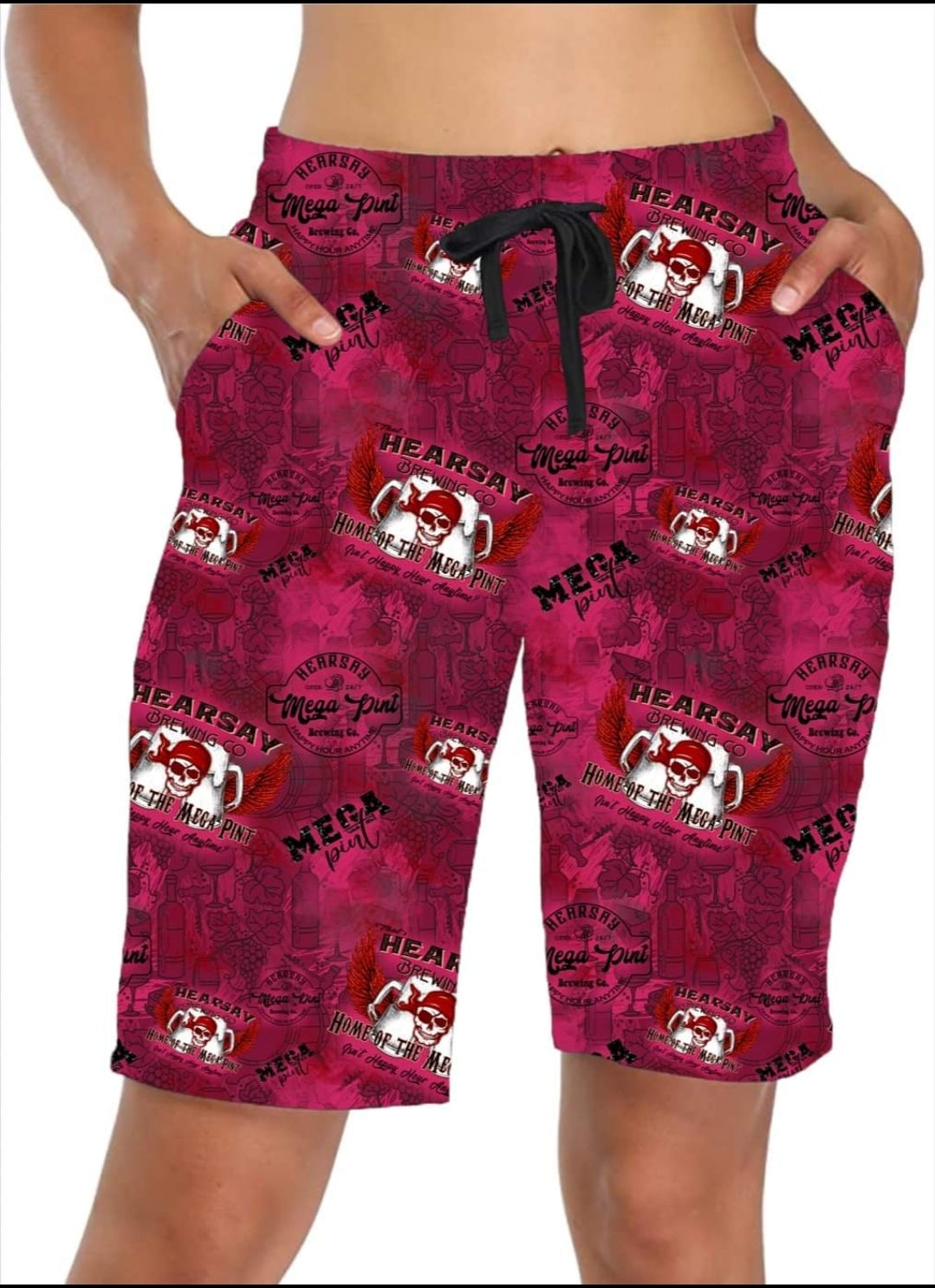 Mega Pint leggings, capris, capri lounge pants, skorts, and unisex jogger shorts with pockets