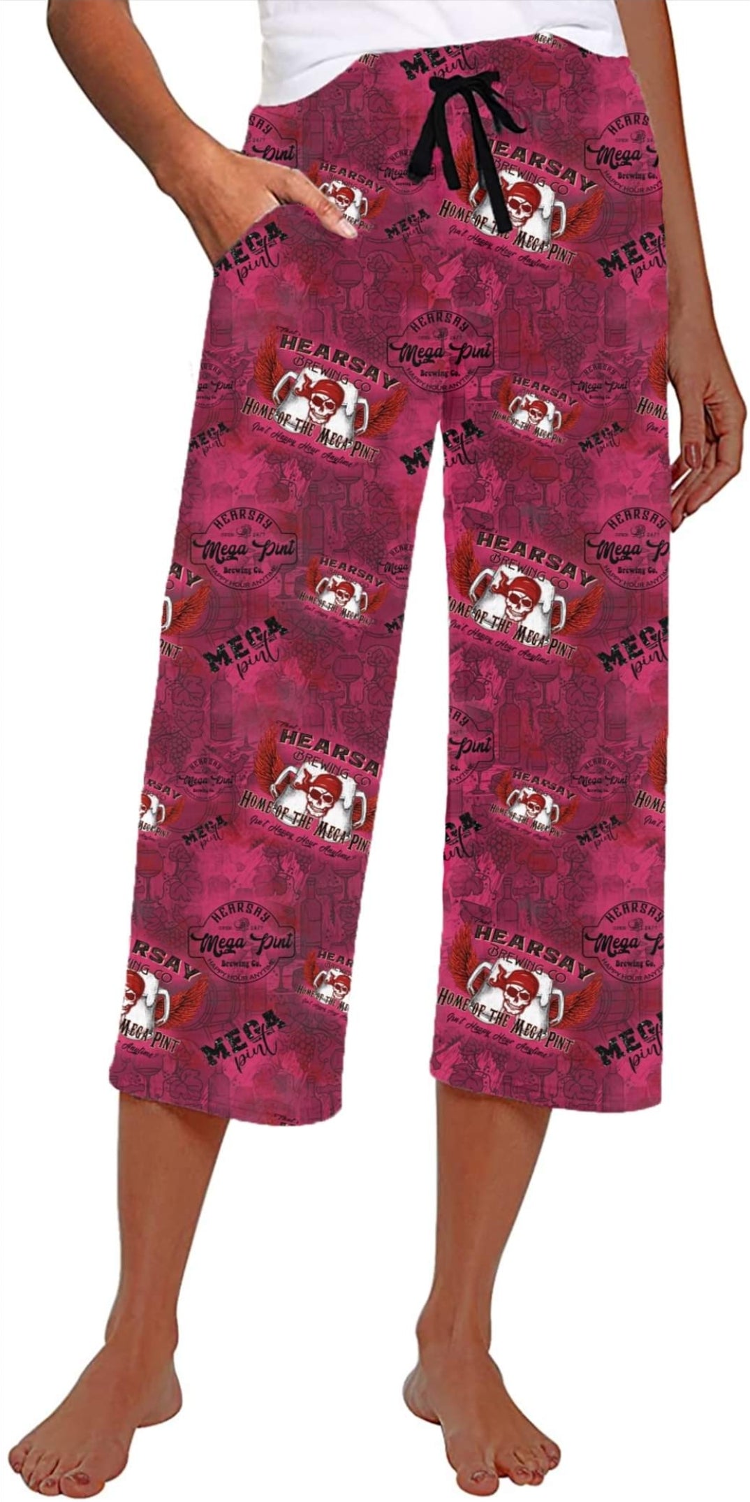 Mega Pint leggings, capris, capri lounge pants, skorts, and unisex jogger shorts with pockets