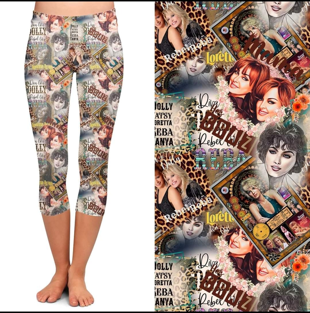 Country Gals leggings, capris, skorts and capri joggers