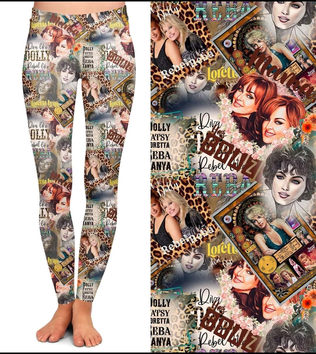 Country Gals leggings, capris, skorts and capri joggers
