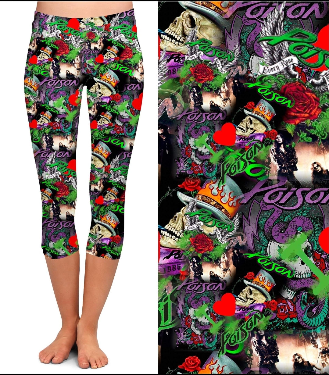 Poison leggings, capris and capri joggers