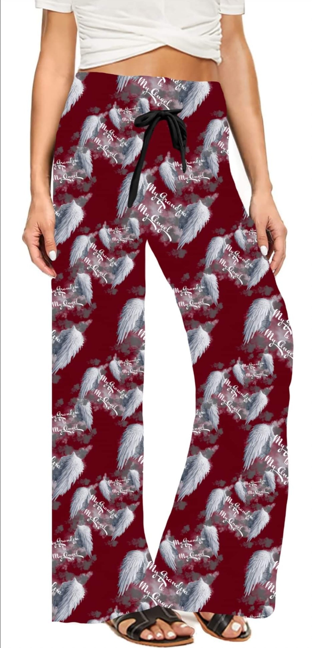 My Grandpa is My Angel leggings and joggers with pockets