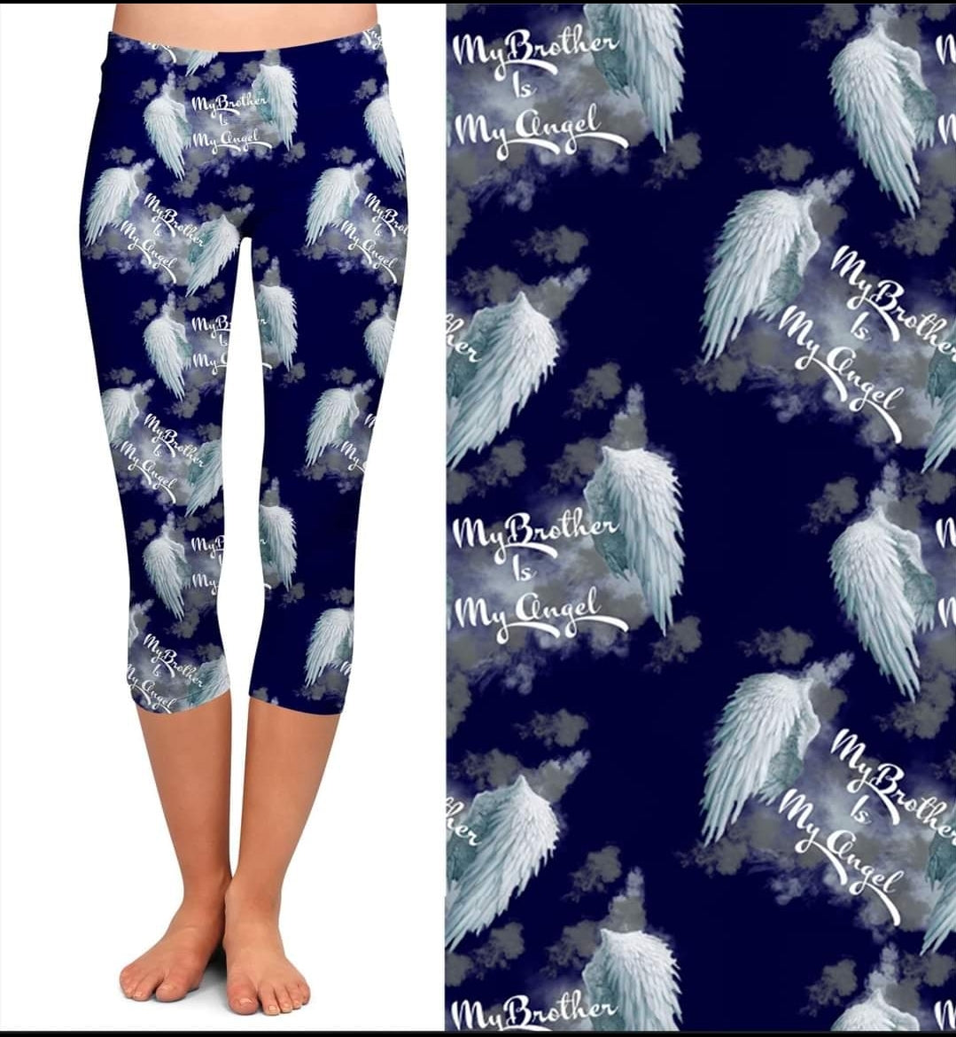 My Brother is My Angel leggings capris joggers and loungers