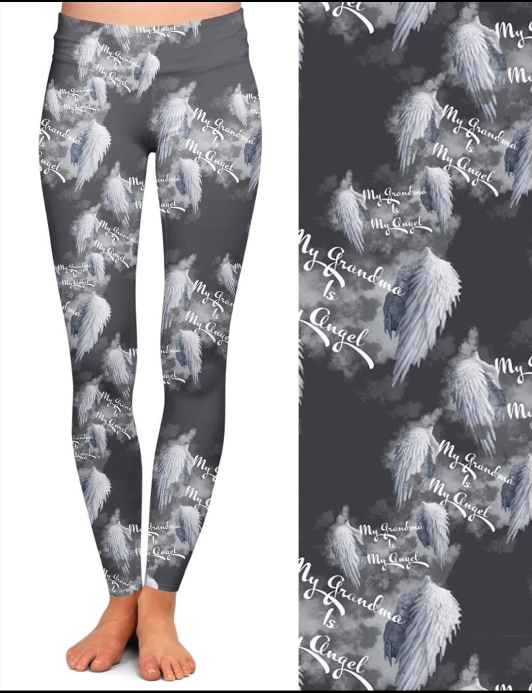 My Grandma is My Angel leggings, joggers, and petite joggers