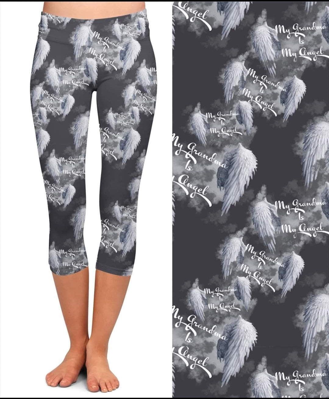 My Grandma is My Angel leggings, joggers, and petite joggers
