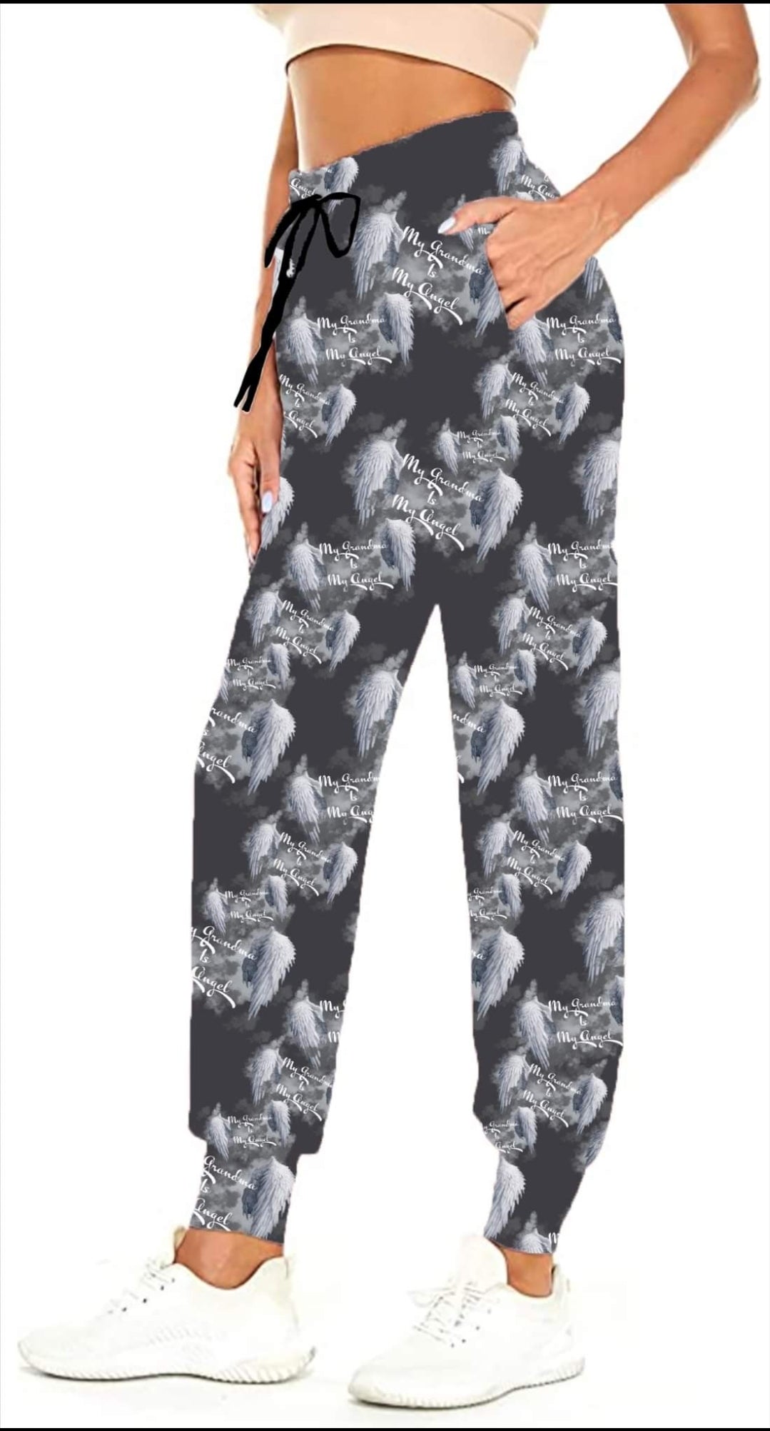 My Grandma is My Angel leggings, joggers, and petite joggers