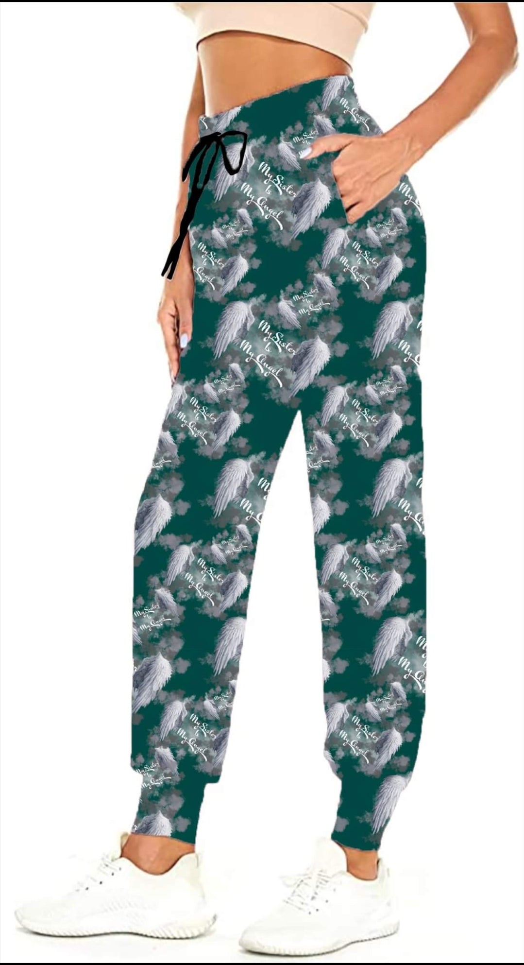 My Sister is My Angel leggings and capris with pockets