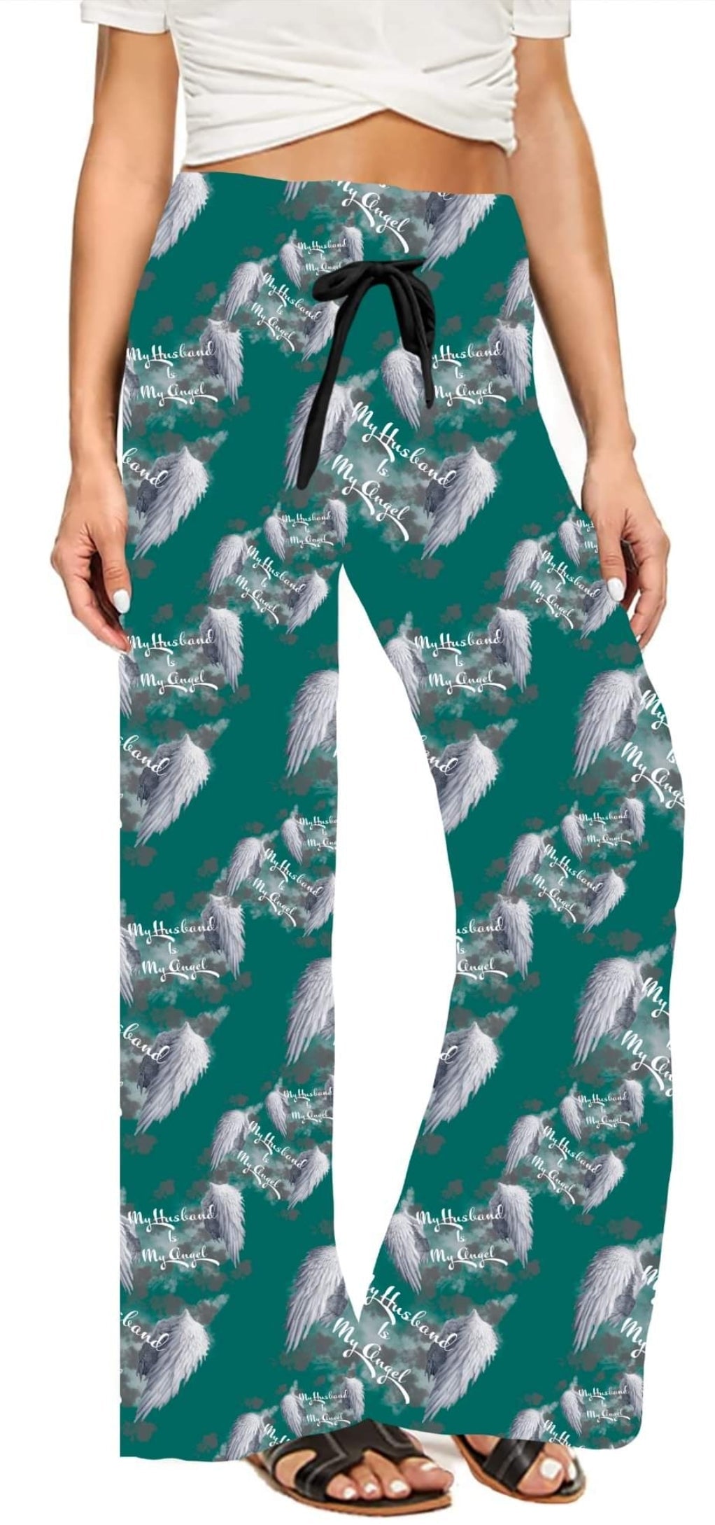 My Husband is My Angel leggings, capris, joggers, and petite joggers