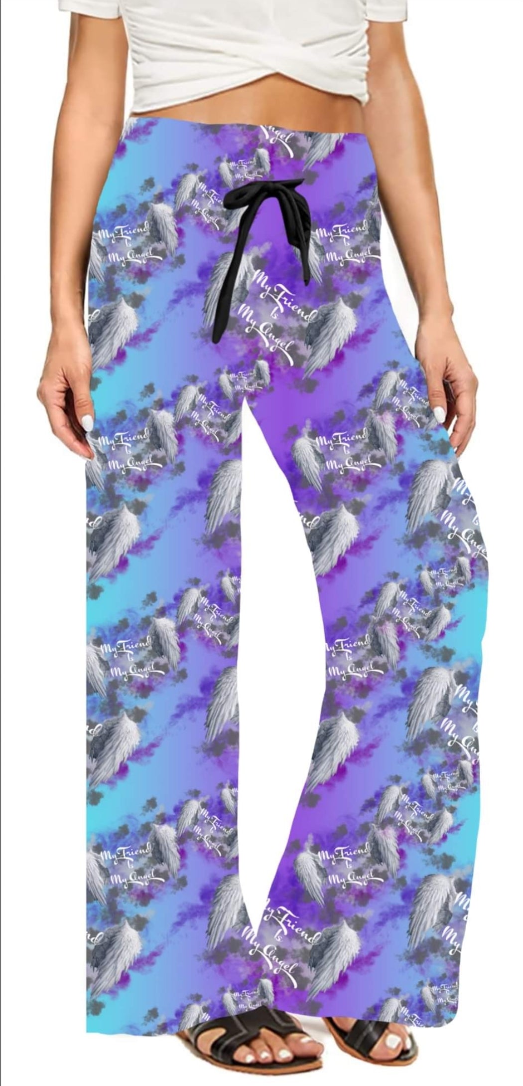 My Friend is My Angel leggings with pockets