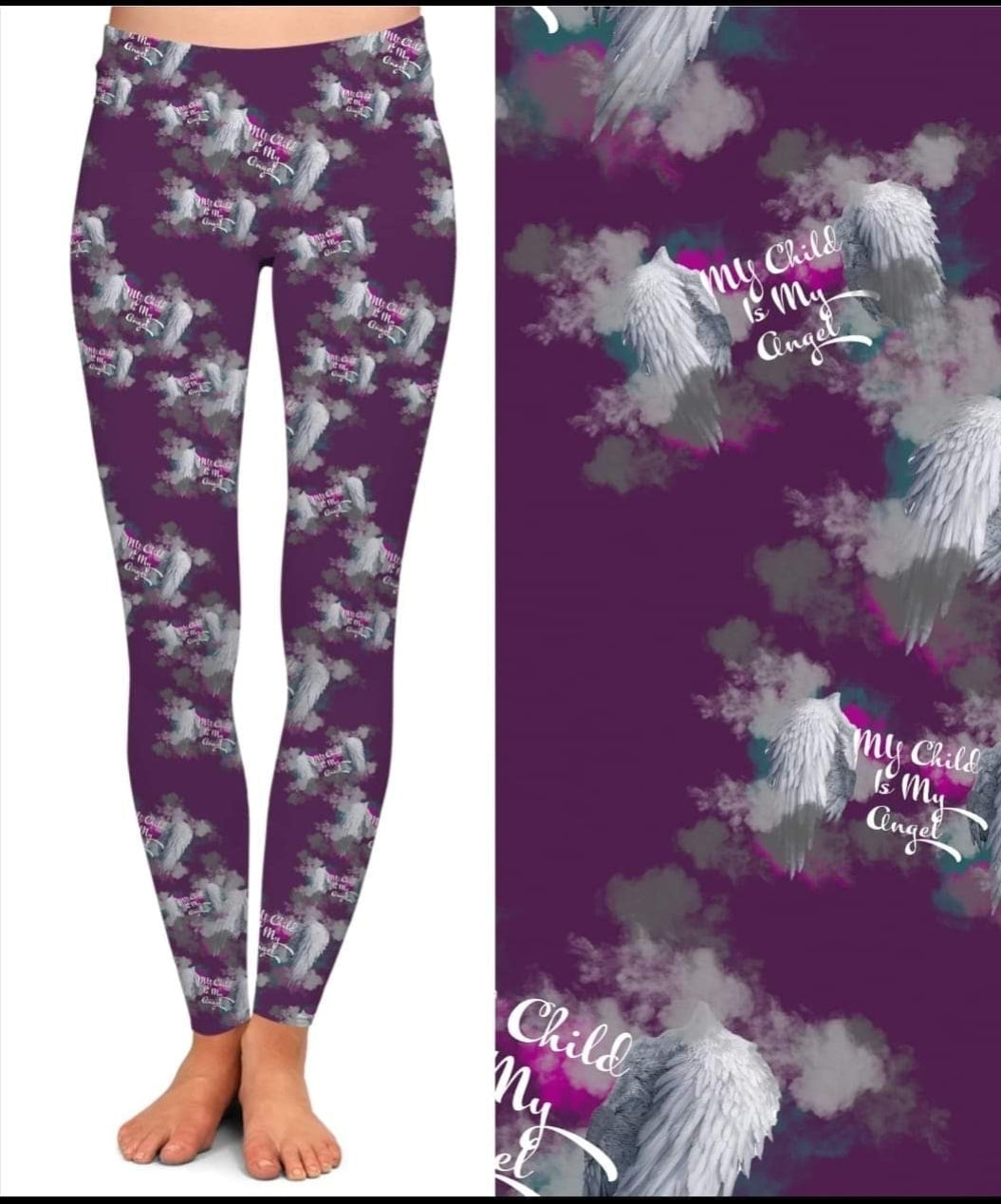 My Child is My Angel leggings and capris with pockets