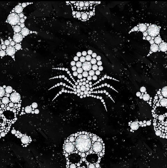 Diamond Skulls leggings, capris,  joggers, and skorts