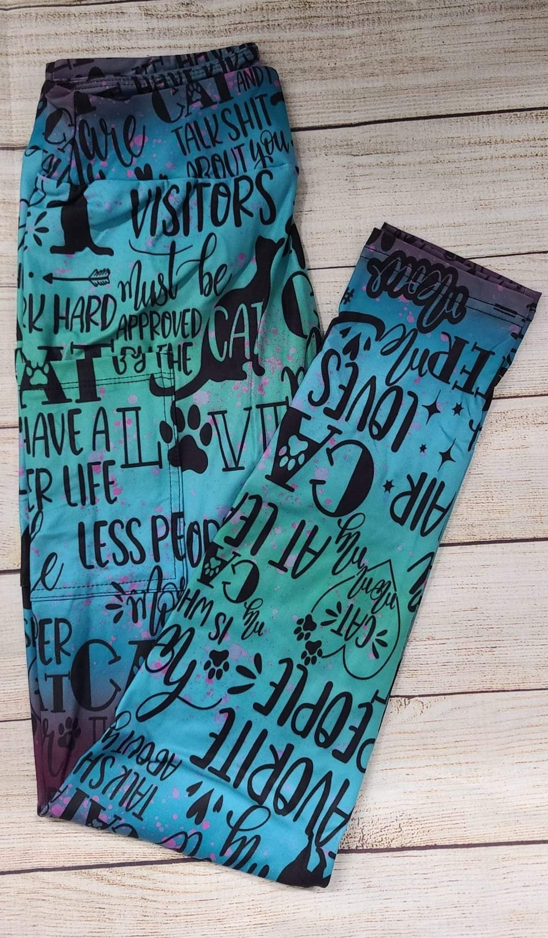 Cat Mama leggings, joggers and lounge pants