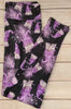 Purple Ribbon Awareness Leggings,Capris, Lounge Pants, Joggers and shorts