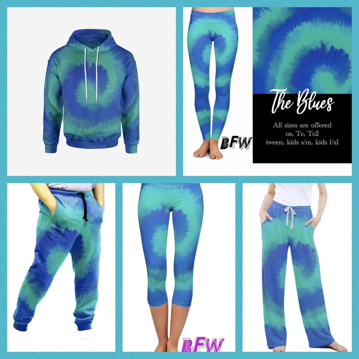 The Blues capris and lounge pants