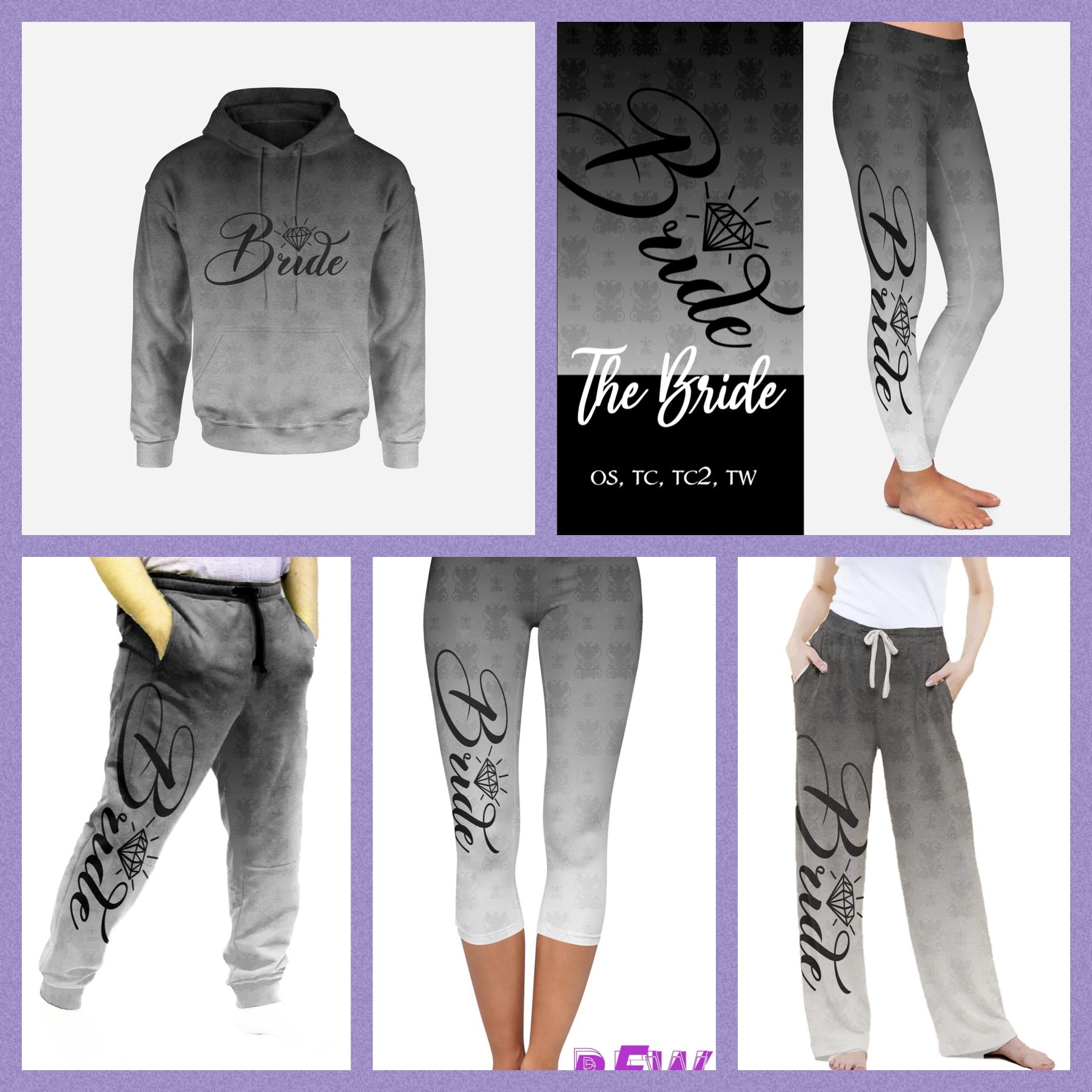 Bride Hoodies, Leggings and Capris