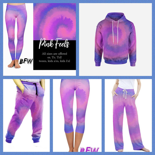 Pink Feels leggings and capris with pockets