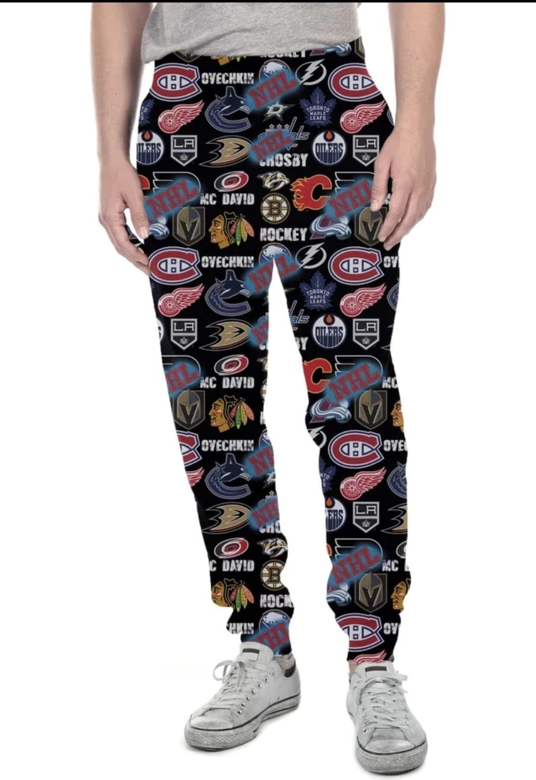 Hockey leggings, lounge pants, joggers