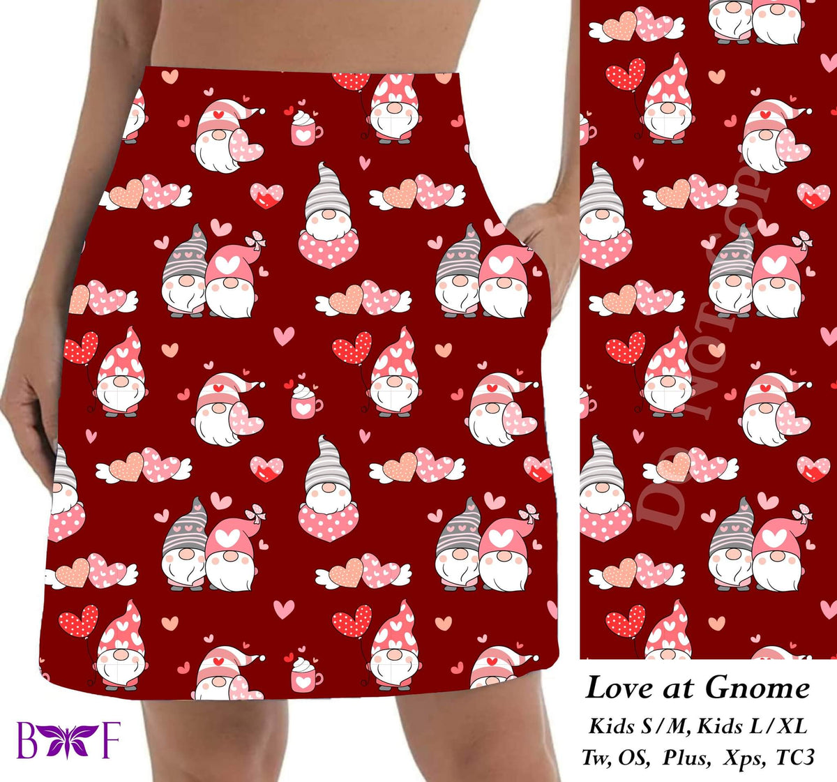 Love at Gnome skorts with pockets